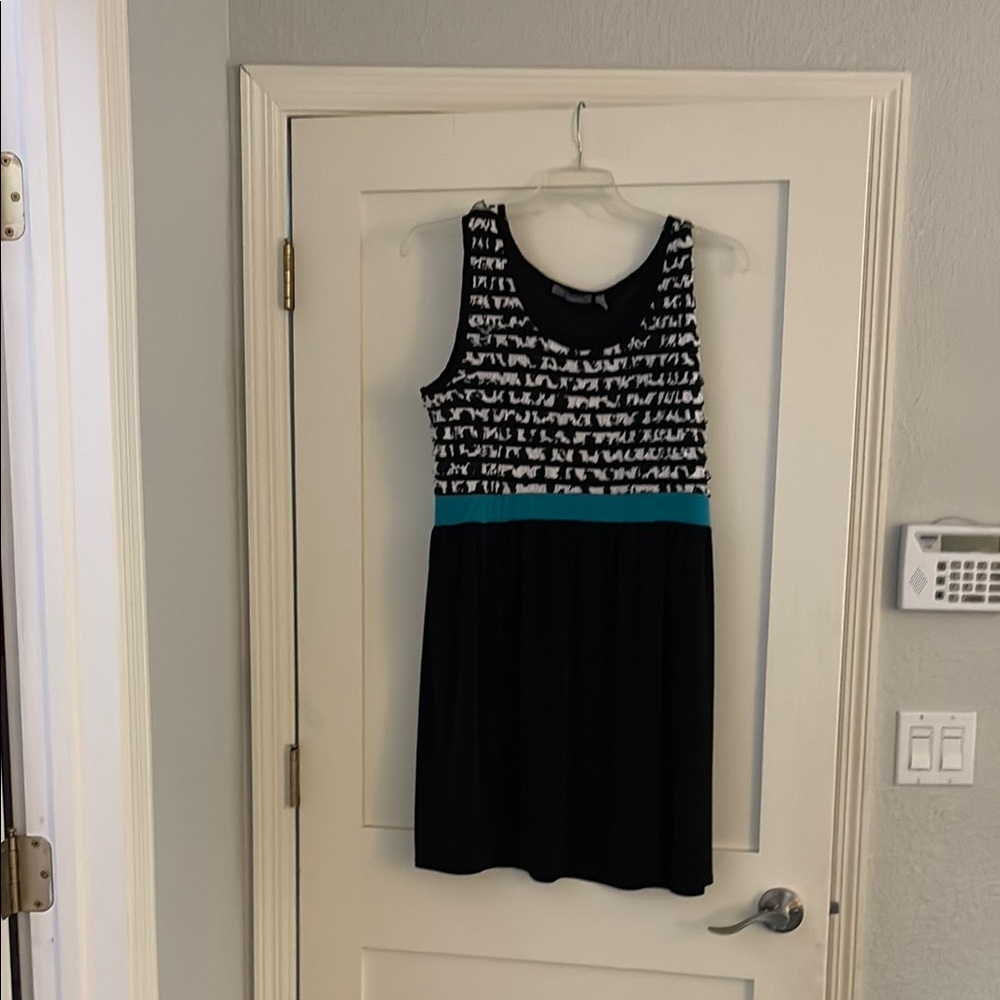 NY Collection Black Fit and Flare Mini Dress